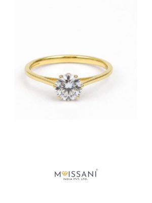 Lab Grown Diamond Round Shape Ring- LG0300