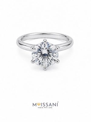 Lab Grown Diamond Round Shape Ring- LG0430