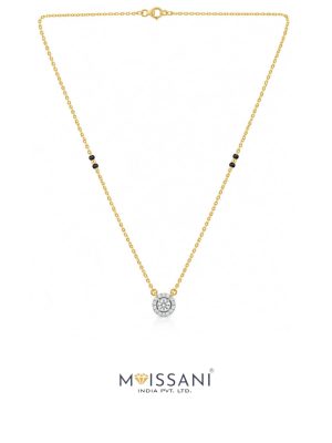 Lab-Grown Diamond Round Shape Mangal Sutra's -LMS0027