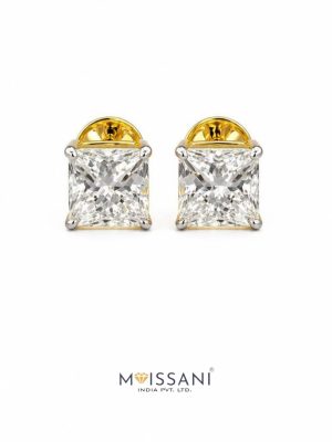 Lab-Grown Diamond Princess Shape  Earring - LE0204
