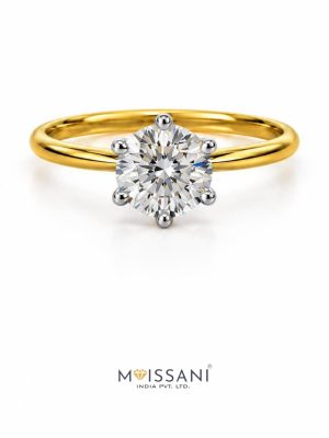 Lab Grown Diamond Round Shape Ring- LG0434