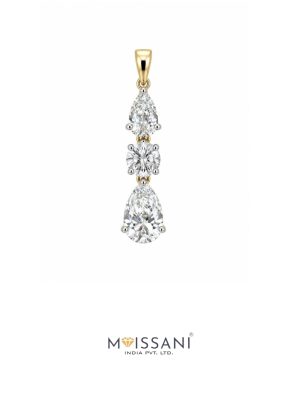 Lab-Grown Diamond Oval+ Pear Shape Pendant - LPT0063