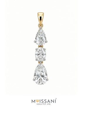 Lab-Grown Diamond Oval+ Pear Shape Pendant - LPT0063