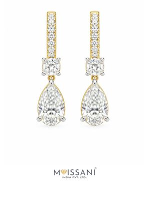 Lab-Grown Diamond PR+RD Shape  Earring - LE0206
