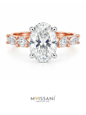Lab Grown Diamond Oval Shape Ring- LG0442