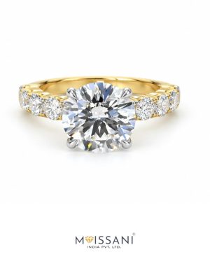 Lab Grown Diamond Round Shape Ring- LG0441